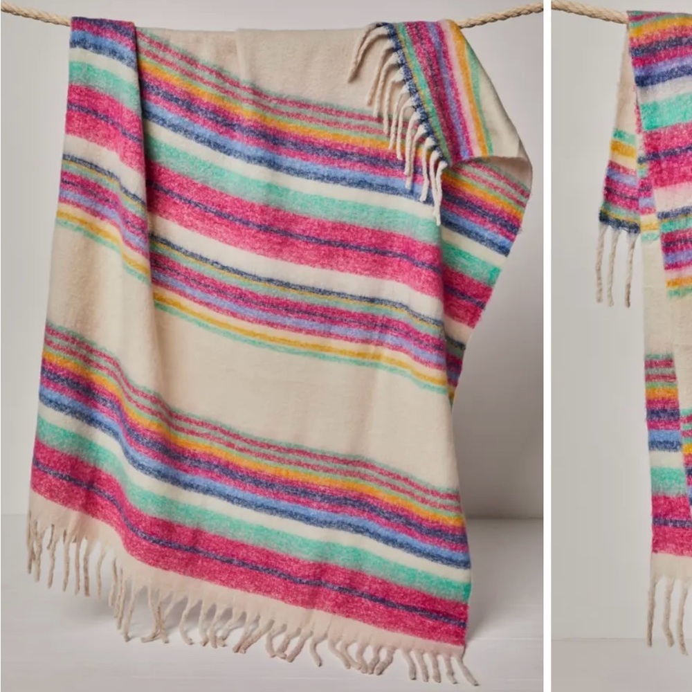 Free people scarf nwt rainbow colors